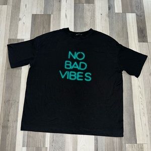 SHEIN No Bad Vibes Oversized Tee